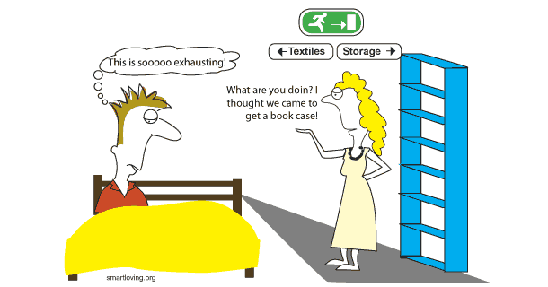 Why Couples fight in Ikea Stressed couples in Ikea
